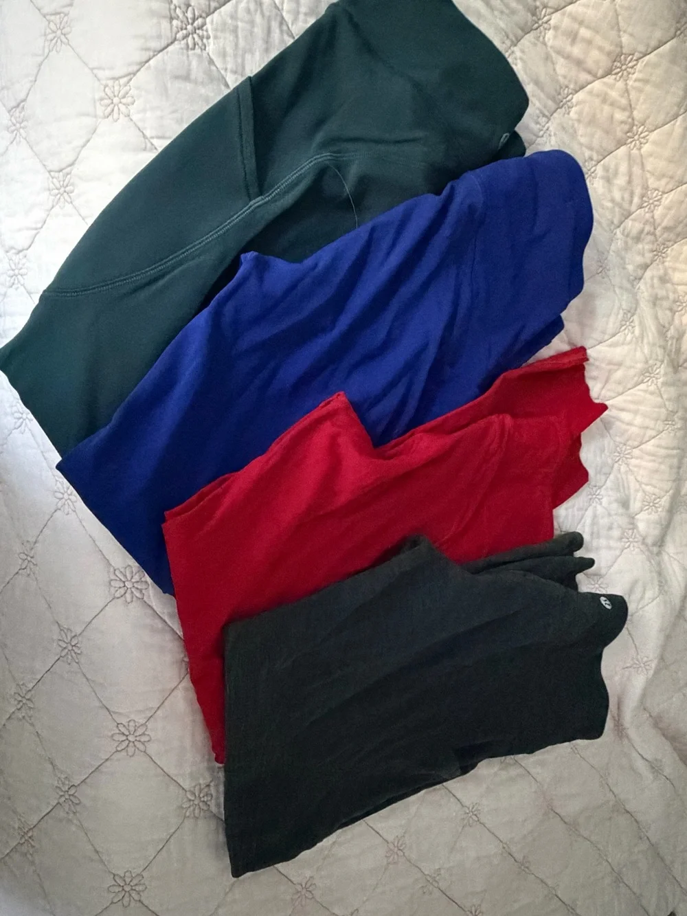 lululemon athletica Leggings Set — Forest Green, Royal Blue, Red, Black